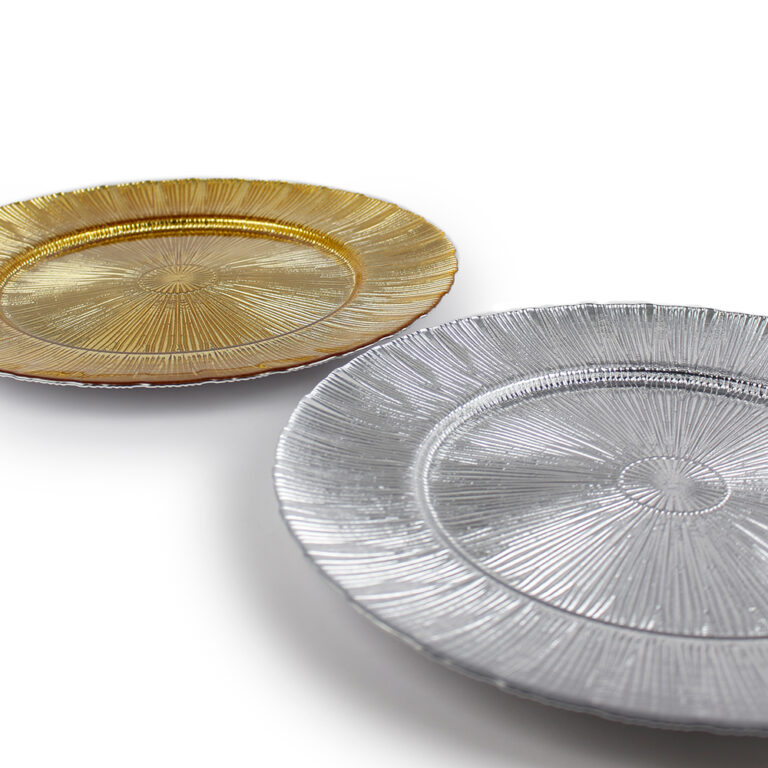 Plato Base Vidrio Nápoles Acostados Juntos 2