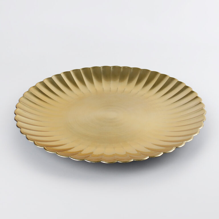 Plato Base de Plástico Florencia Dorado Acostado 2