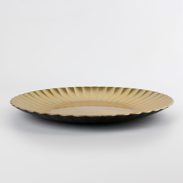 Plato Base de Plástico Florencia Dorado Acostado