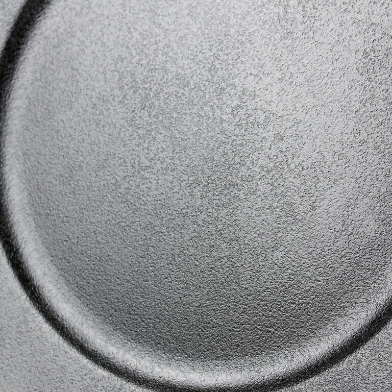 Plato Base de Plástico Lucca Plateado Detalle