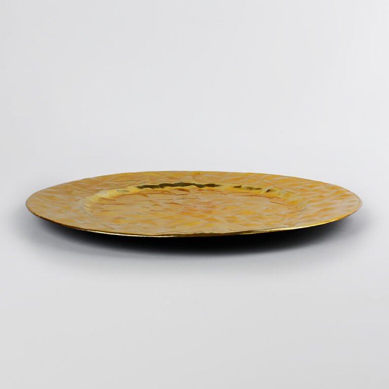 Plato Base de Plástico Roma Dorado Acostado 1