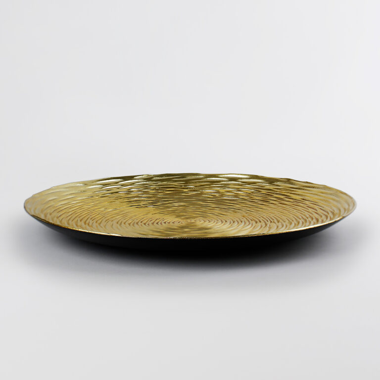 Plato Base de Plástico Siena Dorado Acostado 1