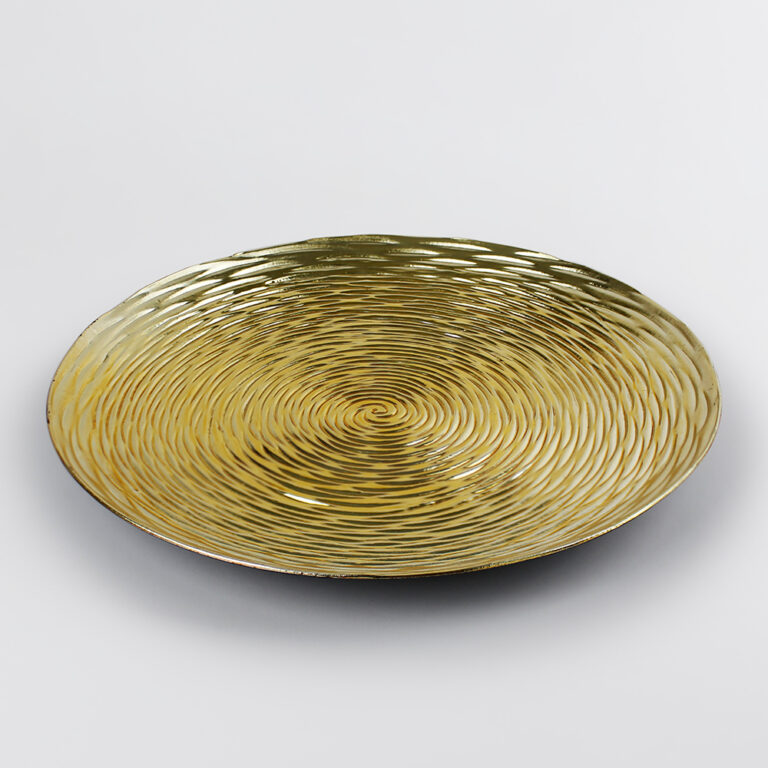 Plato Base de Plástico Siena Dorado Acostado 2