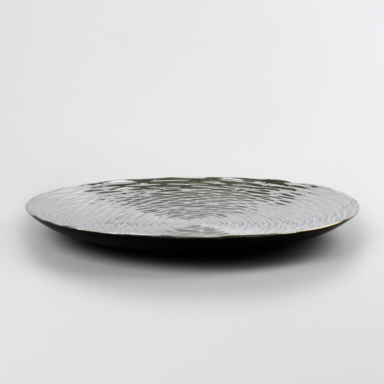 Plato Base de Plástico Siena Plateado Acostado 1