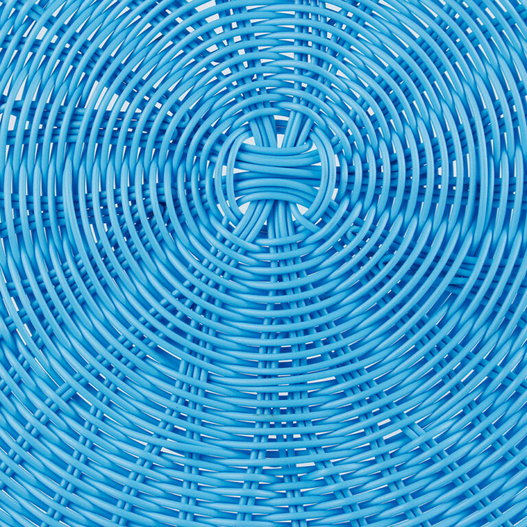 Plato Base de Polipropileno Sol Plástico Azul Detalle