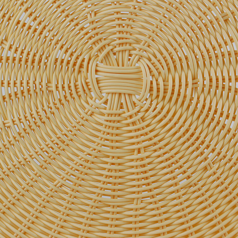 Plato Base de Polipropileno Sol Plástico Beige Detalle