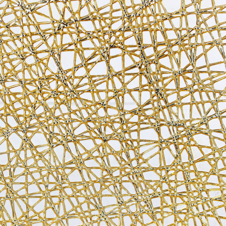 Plato Base de Vidrio Turín Dorado Detalle