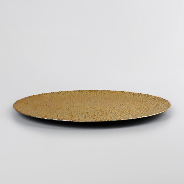 Plato Base de plástico Bari Dorado Acostado 1