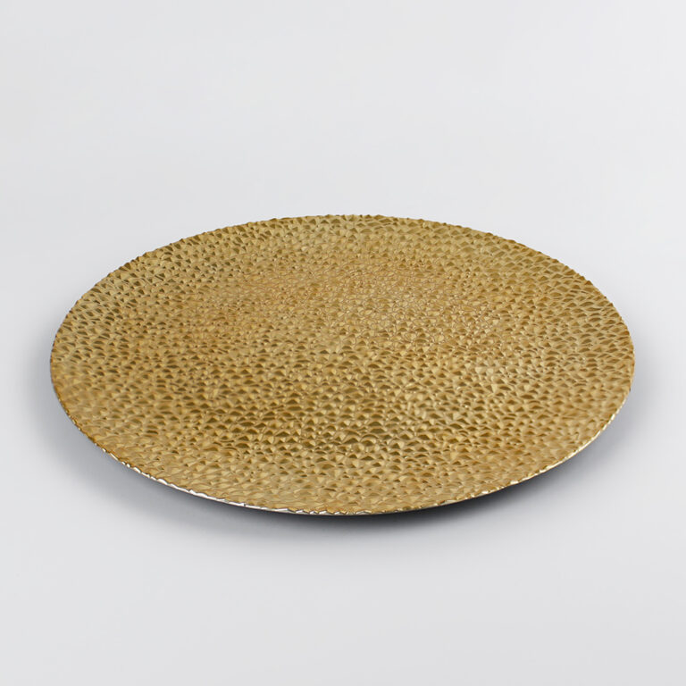 Plato Base de plástico Bari Dorado Acostado 2