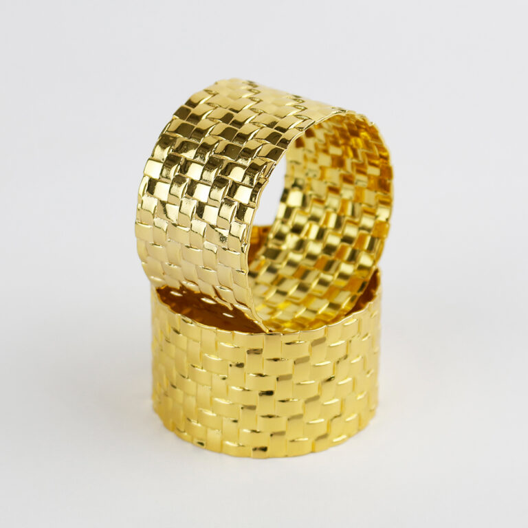 Aro de Metal para Servilleta Maya Dorado 2