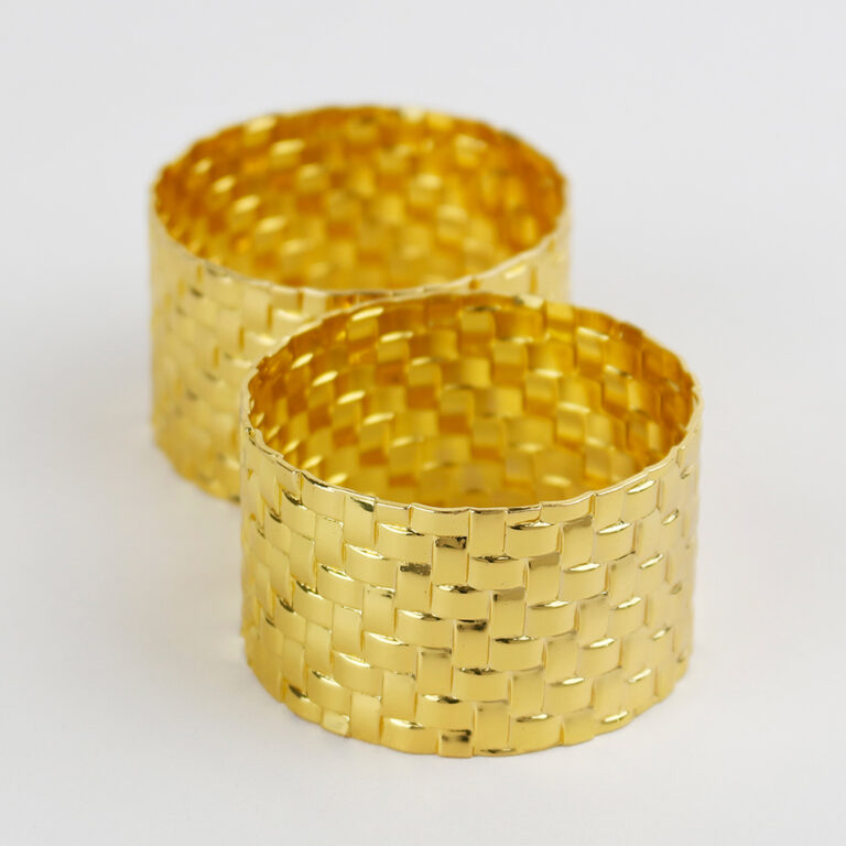 Aro de Metal para Servilleta Maya Dorado 3